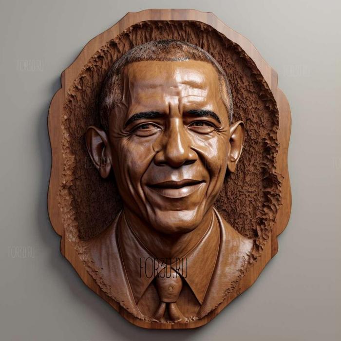 obama 1 stl model for CNC